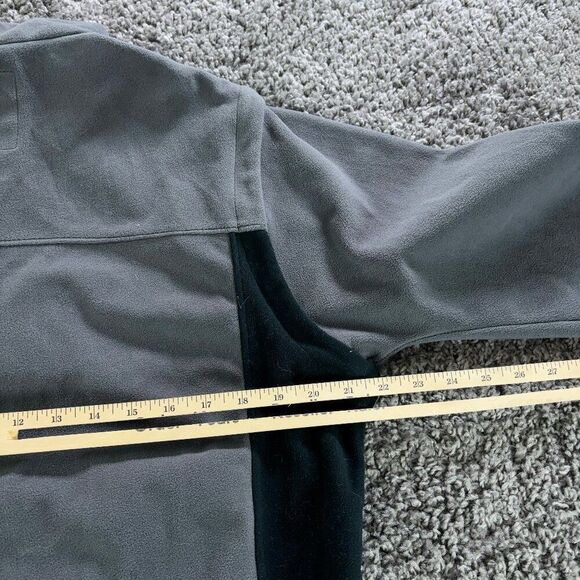 Lafuma Fleece Jacket Mens Medium Gray Black Full Zip Convertible to Vest - Picture 9 of 11